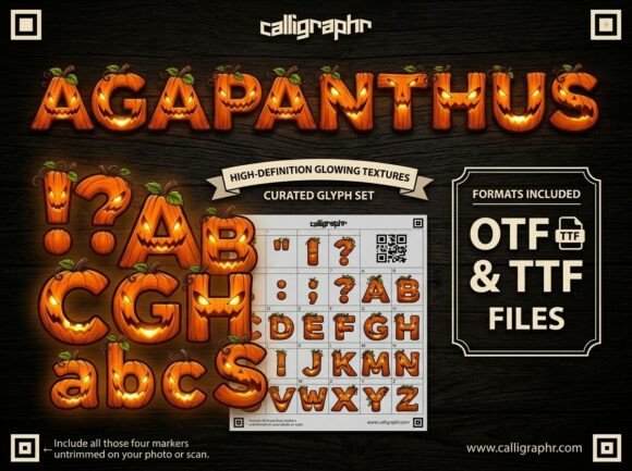Agapanthus: The Halloween Display Font for Digital Branding