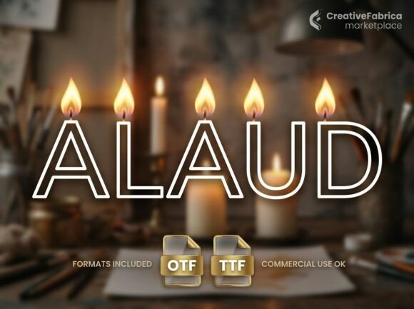 Alaud: A Stunning Display Typeface for Editorial Design