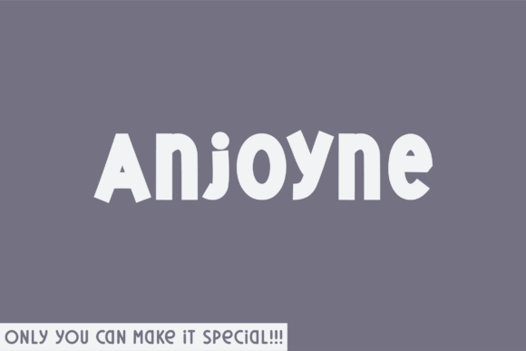 Anjoyne: The Handwritten Display Font That Elevates Small Business Branding