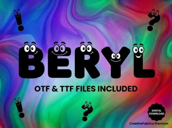 Beryl: A Joyful Display Typeface for Modern Editorial Design