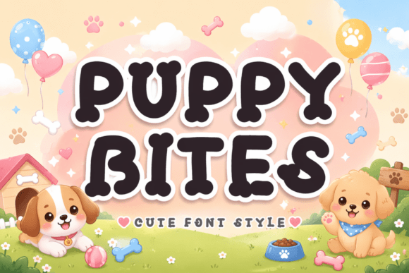 Bringing Joy to Your Layout with Puppy Bites Display Font