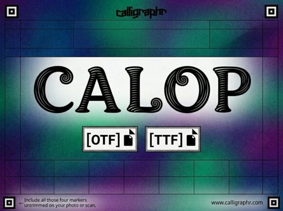 Calop: A Display Font That Elevates Handmade Creations