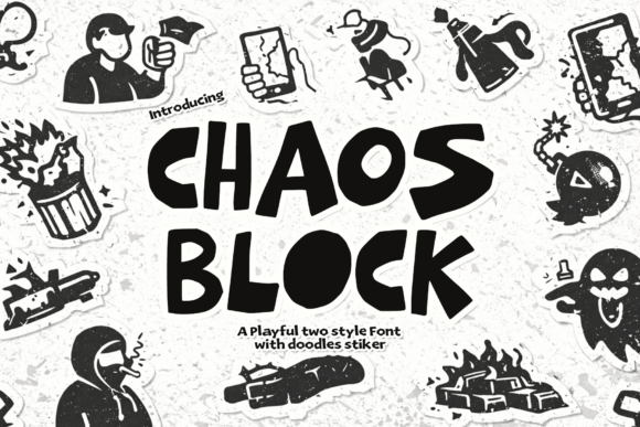 Chaos Block: The Bold Display Typeface for Editorial Design