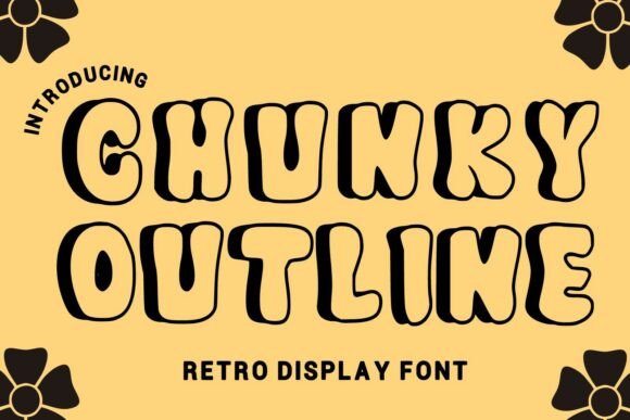 Chunky Outline: A Bold Display Font for Modern Editorial Design
