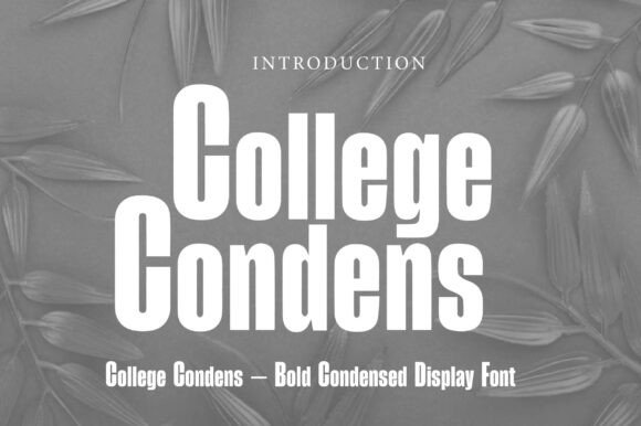 College Condens: The Bold Typeface for Scroll-Stopping Campaigns