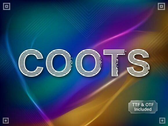Coots: The High-Tech Display Typeface for Bold Branding