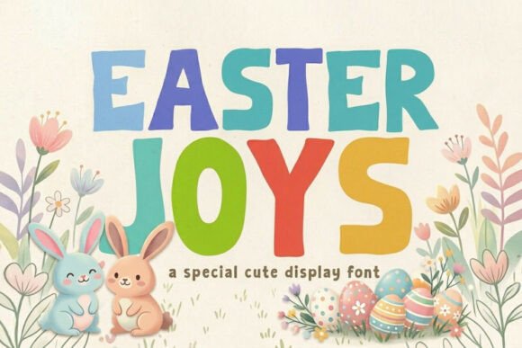 Easter Joys: The Modern Display Typeface for Spring Editorial Design