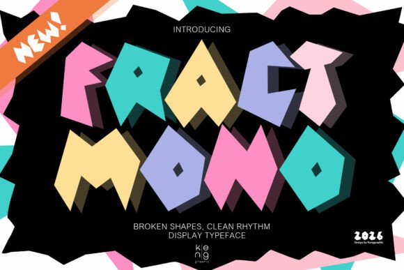 Fract Mono: A Bold Display Typeface for Modern Editorial Design