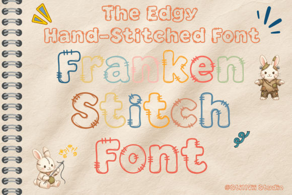 Frankenstitch: A Handmade Display Font for Creative Labels