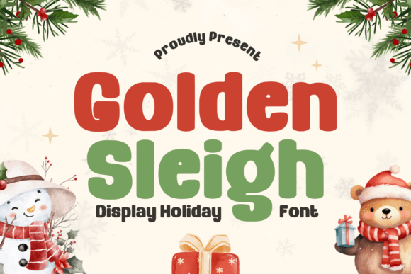 Golden Sleigh: The Luxury Display Font for Editorial Design