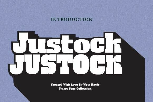 Justock: The Bold Display Font for Handmade Brands