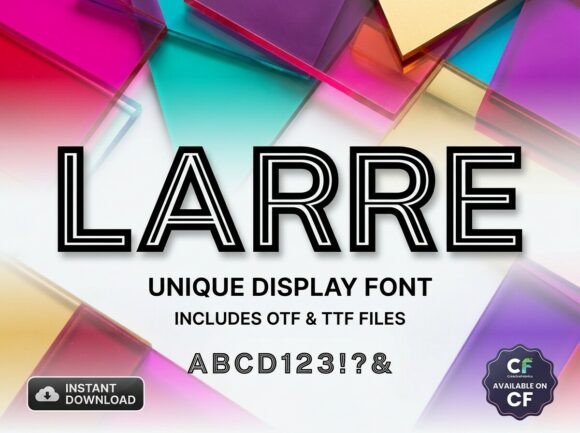 Larre: A Modern Display Typeface for Bold Web Design