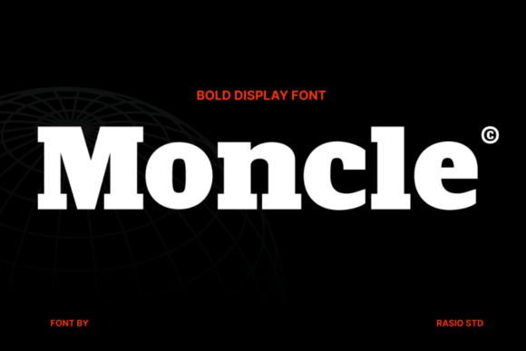 Moncle: A Bold Display Typeface for Modern Web Design