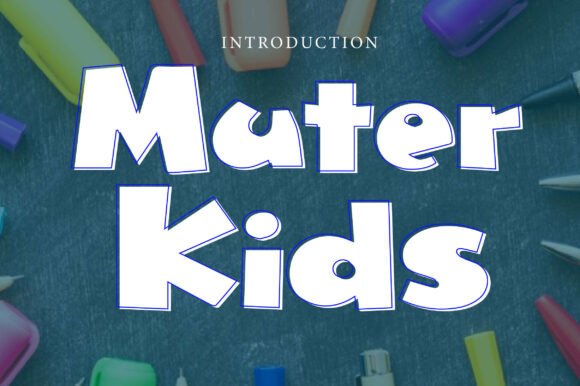 Muter Kids: The Perfect Display Font for Playful Editorial Design