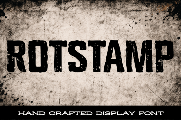 Rotstamp: A Distressed Display Typeface for Gritty Brand Identity