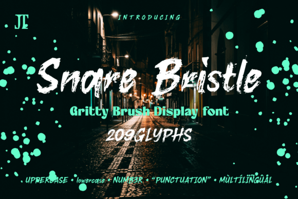 Snare Bristle: A Gritty Display Typeface for Bold Editorial Design