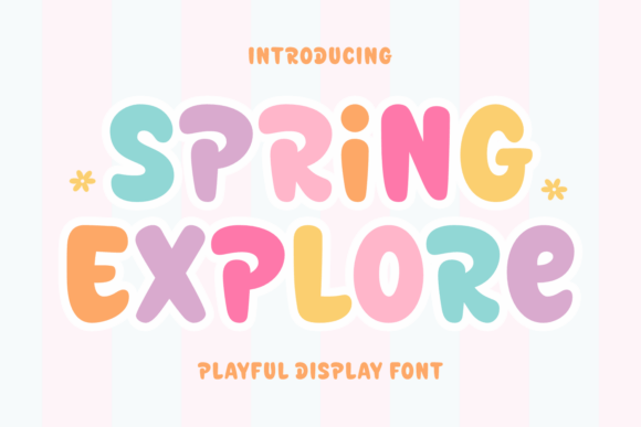 Spring Explore: A Whimsical Display Font for Joyful Editorial Design