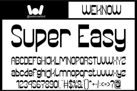 Super Easy: A Liquid-Geometric Display Font for Bold Branding