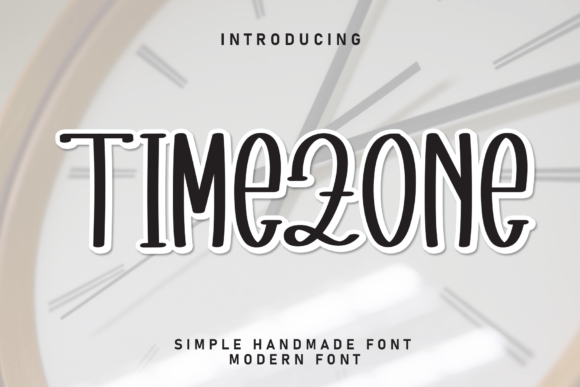 Timezone: The Perfect Handwritten Display Font for Your Craft Business