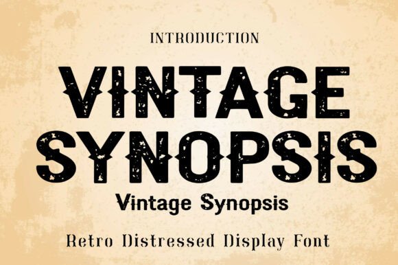 Vintage Synopsis: A Retro Display Typeface for Editorial Design