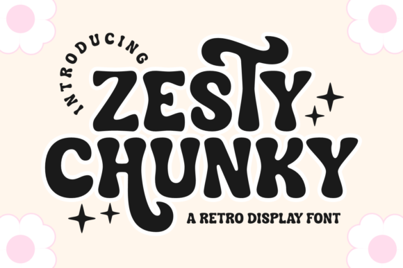 Zesty Chunky: The Vintage-Modern Display Font for Bold Branding